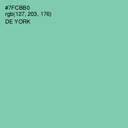 #7FCBB0 - De York Color Image